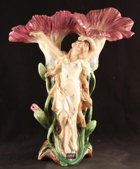 Antieke Art Nouveau siervaas, Ophalen