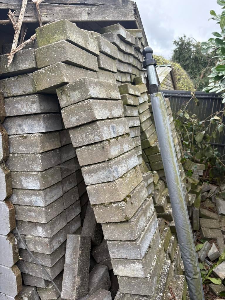 Pavés en beton., Jardin & Terrasse, Béton, Enlèvement, Utilisé, Briques