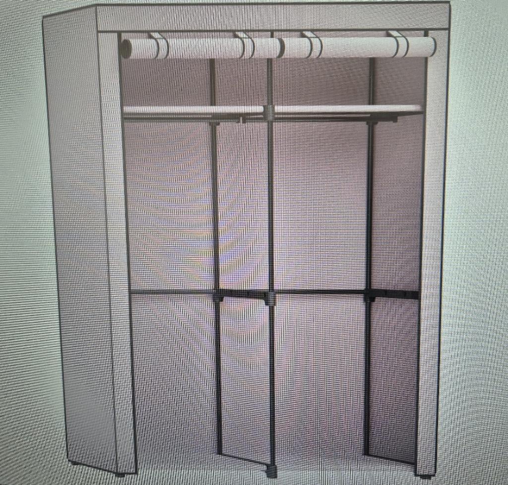 Armoire - penderie en tissu 140 x 43 cm - hauteur 174 cm, 25 à 50 cm, Avec tablette(s), Comme neuf, 100 à 150 cm