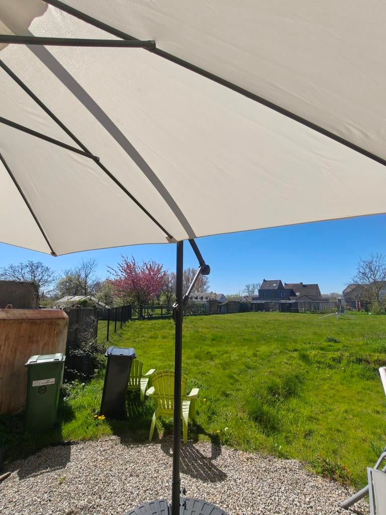 Parasol Oviala déporté 3x3, Enlèvement