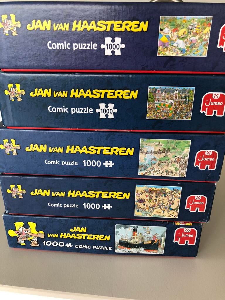 Puzzels Jan van Haasteren, Hobby en Vrije tijd, Ophalen, Zo goed als nieuw