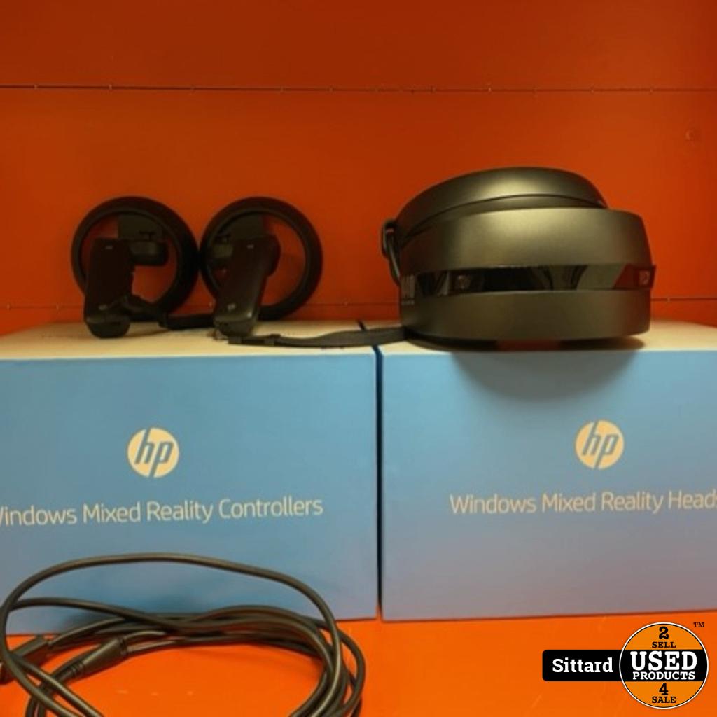 HP Windows Mixed Reality Headset + Controllers VR Bril, Games en Spelcomputers, Virtual Reality, Ophalen of Verzenden, Zo goed als nieuw