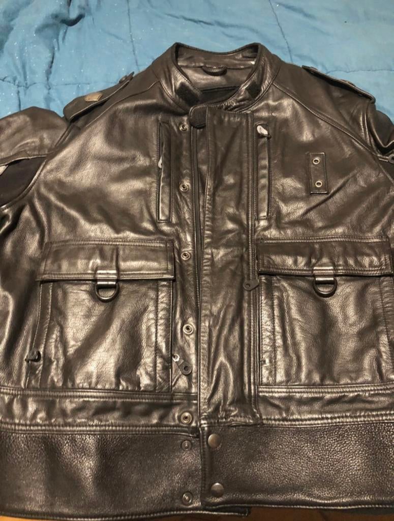 Harley-Davidson XL leren jas (VS), Kleding | Heren, Ophalen of Verzenden, Gedragen, Maat 56/58 (XL), Zwart