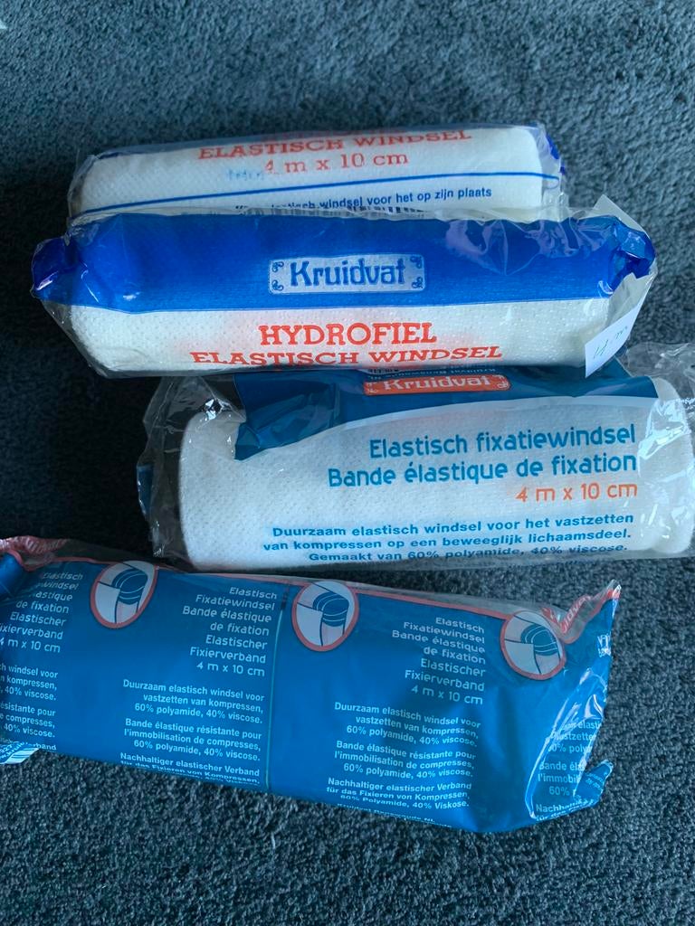 * Fixatiewindels 10cm x 4m (1 + 1 gratis)., Enlèvement, Neuf