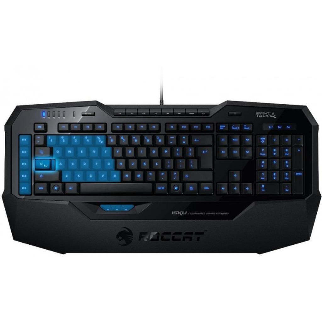 Roccat keyboard Isku ROC-12-721, Informatique & Logiciels, Claviers, Touches multimédia, White shark, Comme neuf, Enlèvement
