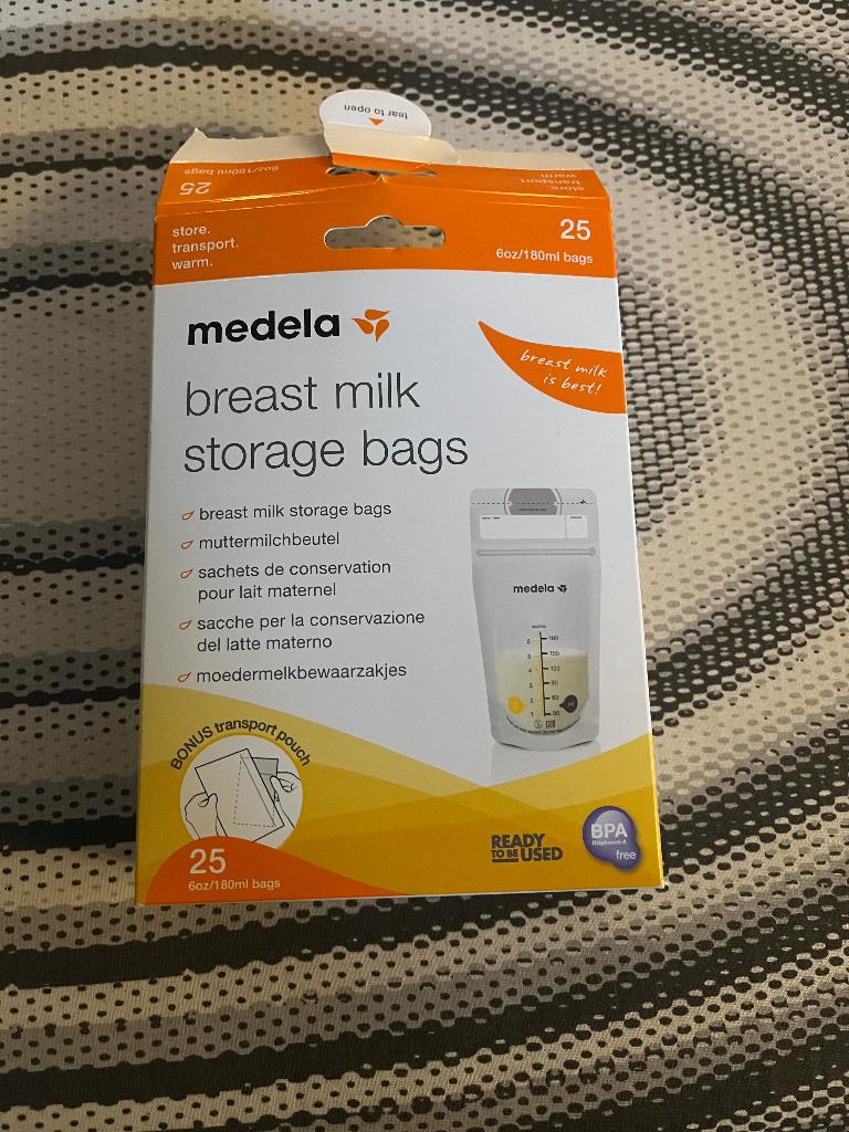 Medela moedermelk bewaarzakjes, Ophalen of Verzenden, Zo goed als nieuw, Overige typen