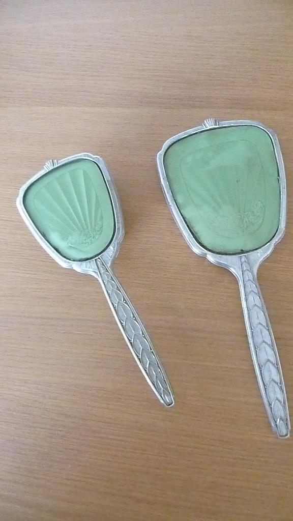 Set Toilette Brosse et Miroir* Vintage, Maison & Meubles, Enlèvement ou Envoi, Utilisé