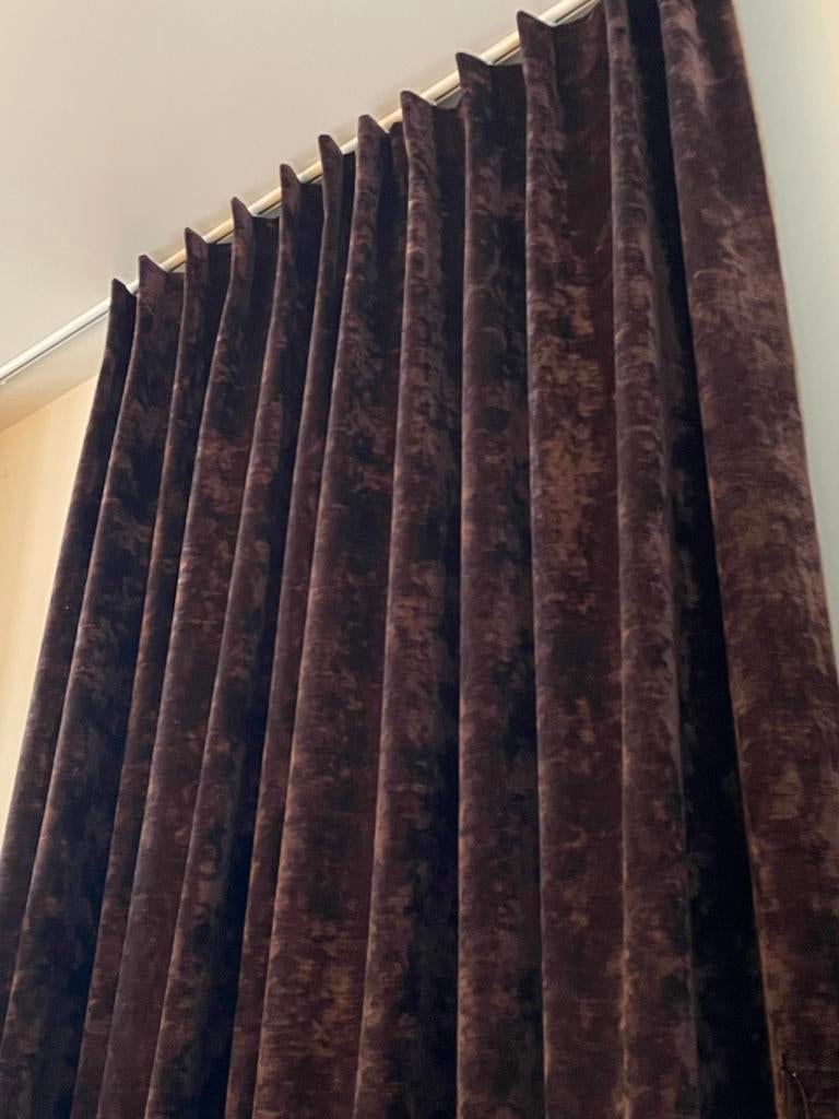 Ensemble de rideaux en velours, Maison & Meubles, Neuf, Autres couleurs, Enlèvement, 200 cm ou plus