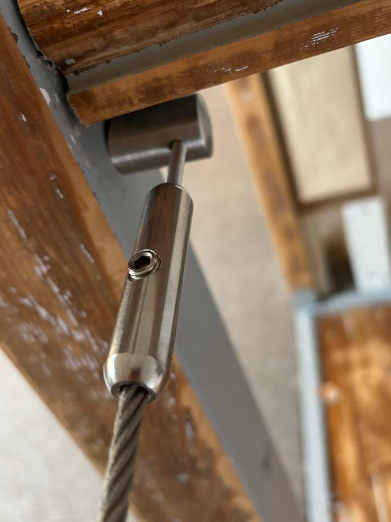 Supports de cable en acier pour garde corps, Bricolage & Construction, Échelles & Escaliers, Enlèvement ou Envoi, Comme neuf, Escalier