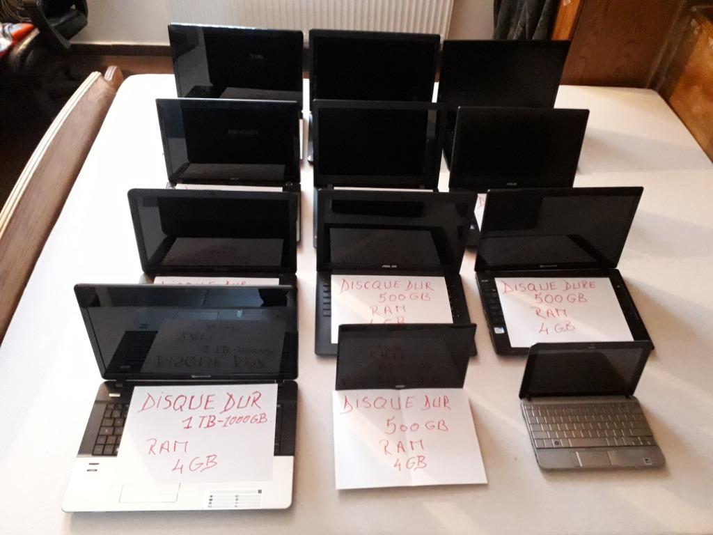 lot 12 pc, Informatique & Logiciels, Ordinateurs portables Windows, Hp, HDD, Qwerty, 17 pouces ou plus