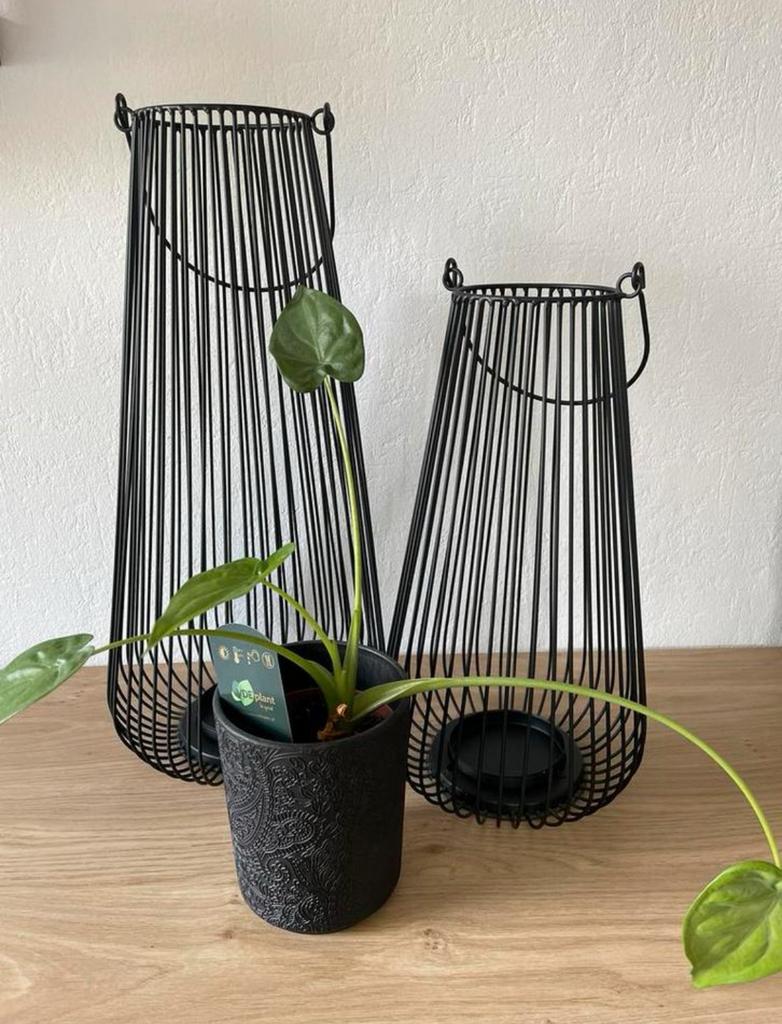 Set industriële kandelaars, Ophalen, Zwart, Zo goed als nieuw, Metaal