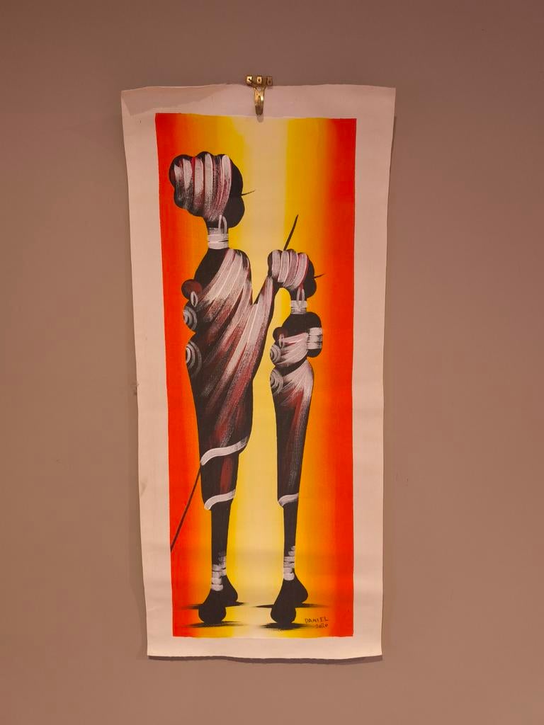 Toile textile africaine déco bohème murale