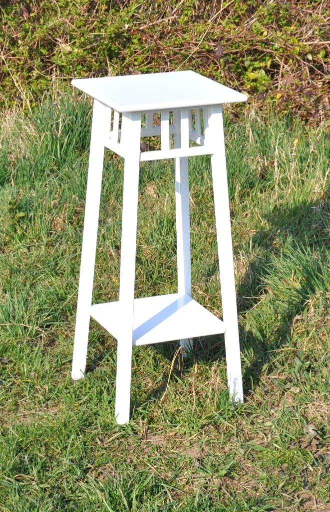 sellette art deco en bois peint blanc, Antiquités & Art, Antiquités | Meubles | Tables, Enlèvement ou Envoi