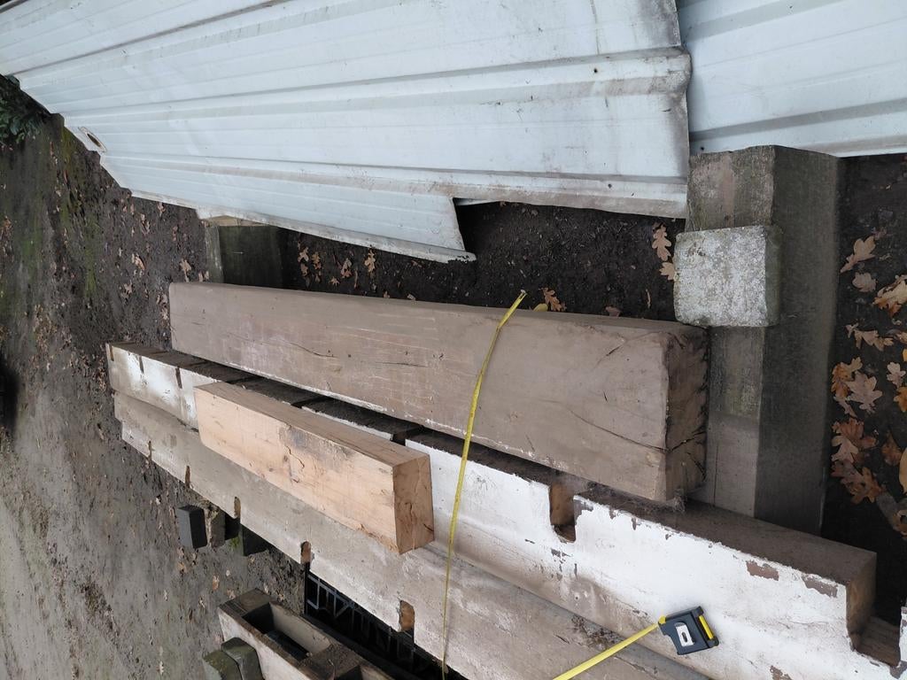 eiken schouwbalk, Enlèvement, Utilisé, Chêne