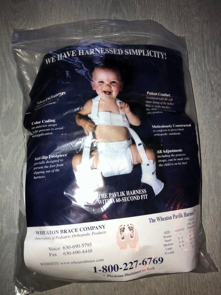 Harnais Wheaton Pavlik taille L, Enfants & Bébés, Enlèvement, Utilisé, Harnais, Autres marques