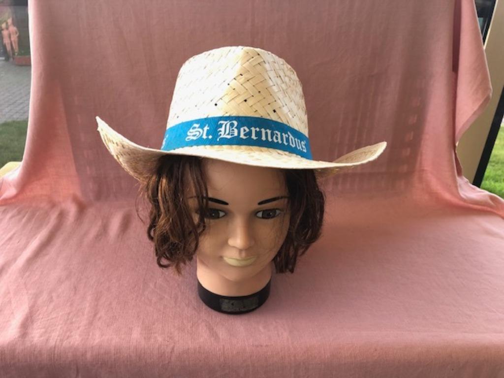 Magnifique chapeau d'été Saint Bernard, Collections, Marques de bière, Enlèvement ou Envoi, Comme neuf, Vêtements, Autres marques