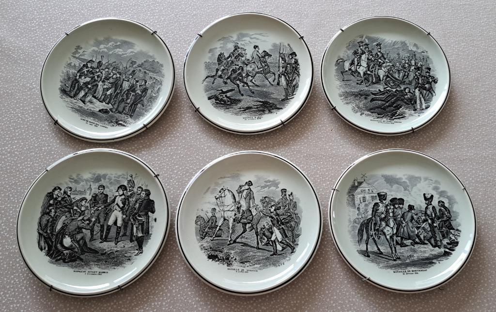 Napoleon Bonaparte  "Boch Delfts" bordjes, Ophalen