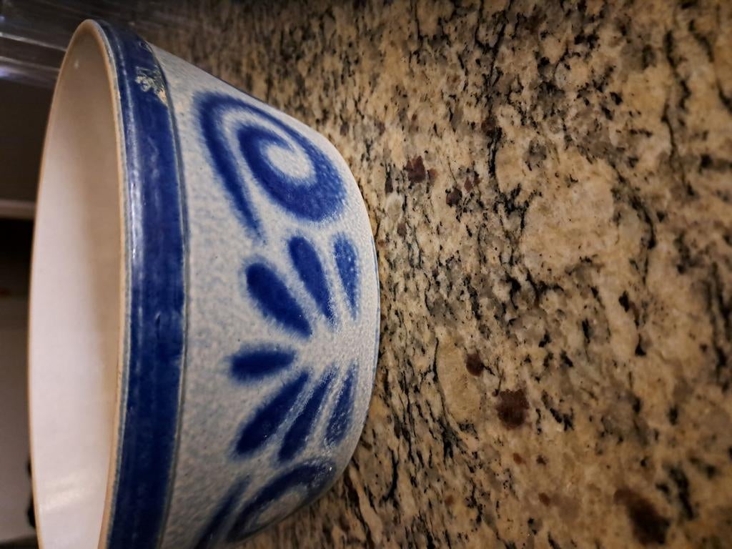 Keulse blauwe aardewerk pot, Ophalen of Verzenden, Gebruikt