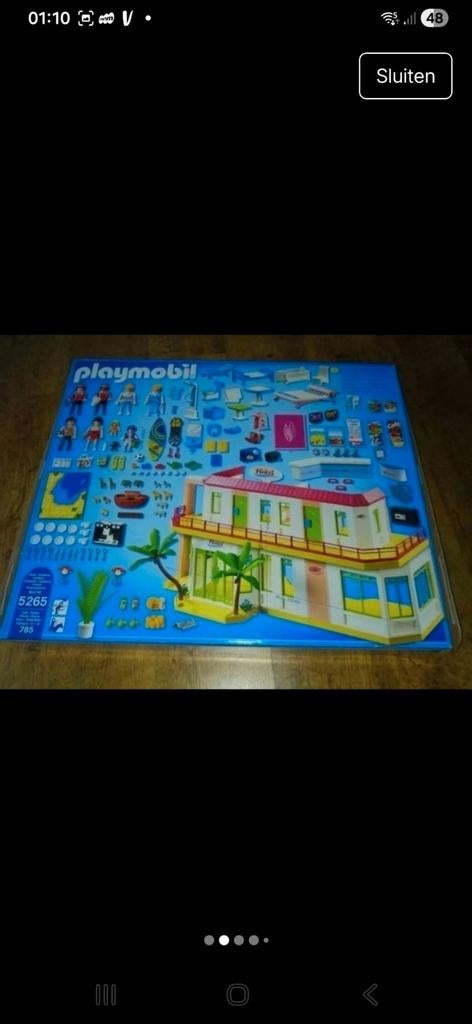 Set hôtel Playmobil avec ensemble supplémentaire pour groom, Enlèvement ou Envoi, Comme neuf