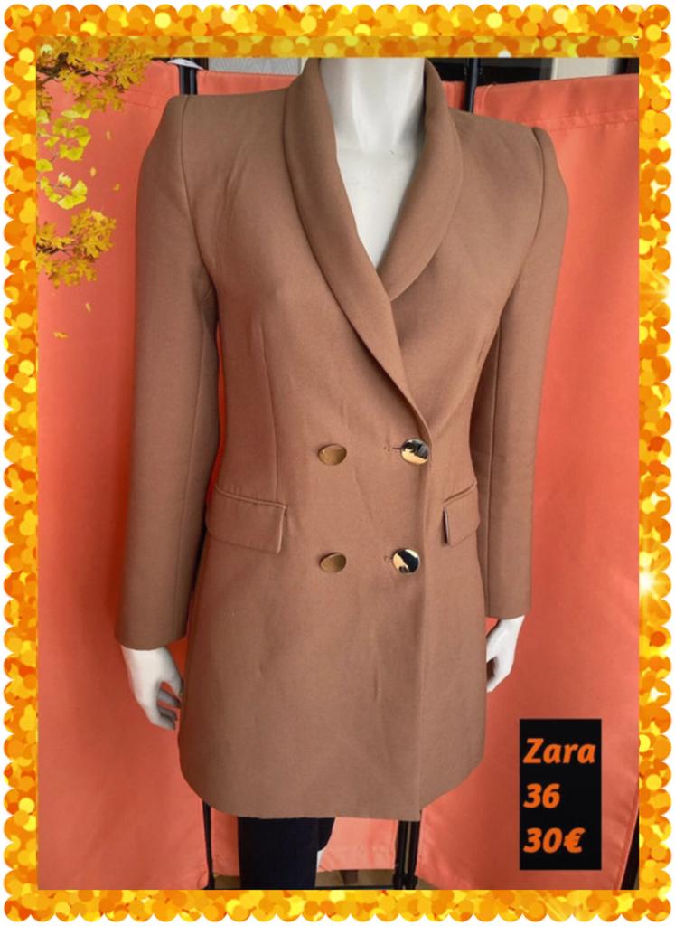 Blazer dames S. Zara, Bruin, Zara, Ophalen of Verzenden, Zo goed als nieuw