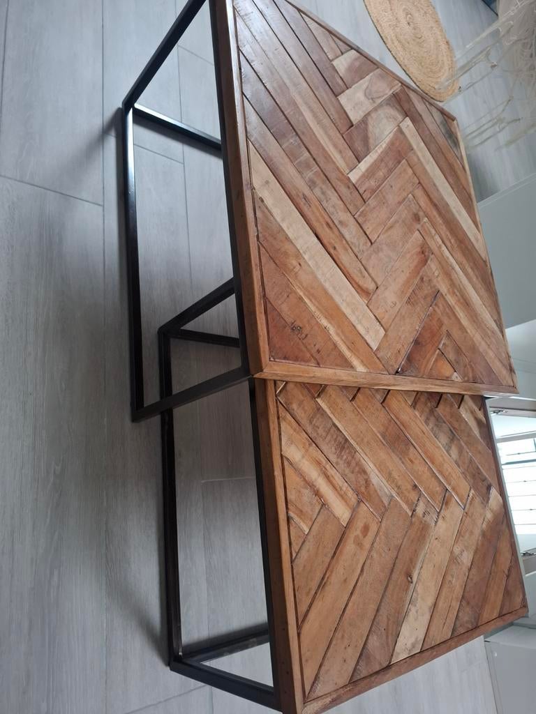 Ensemble de table basse en bois de manguier., Maison & Meubles, Enlèvement