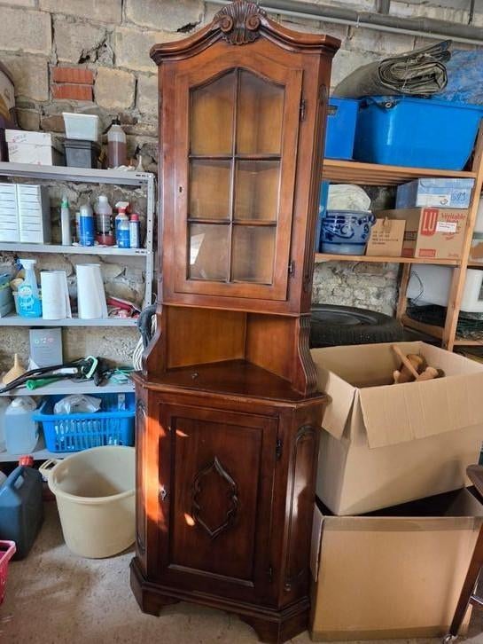 Ancien Meuble de coin h 215cm face 74cm coins 52 cm, Antiquités & Art, Antiquités | Meubles | Armoires, Enlèvement