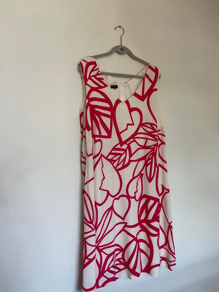 Mayerline jurk 48 wit fushia, Ophalen