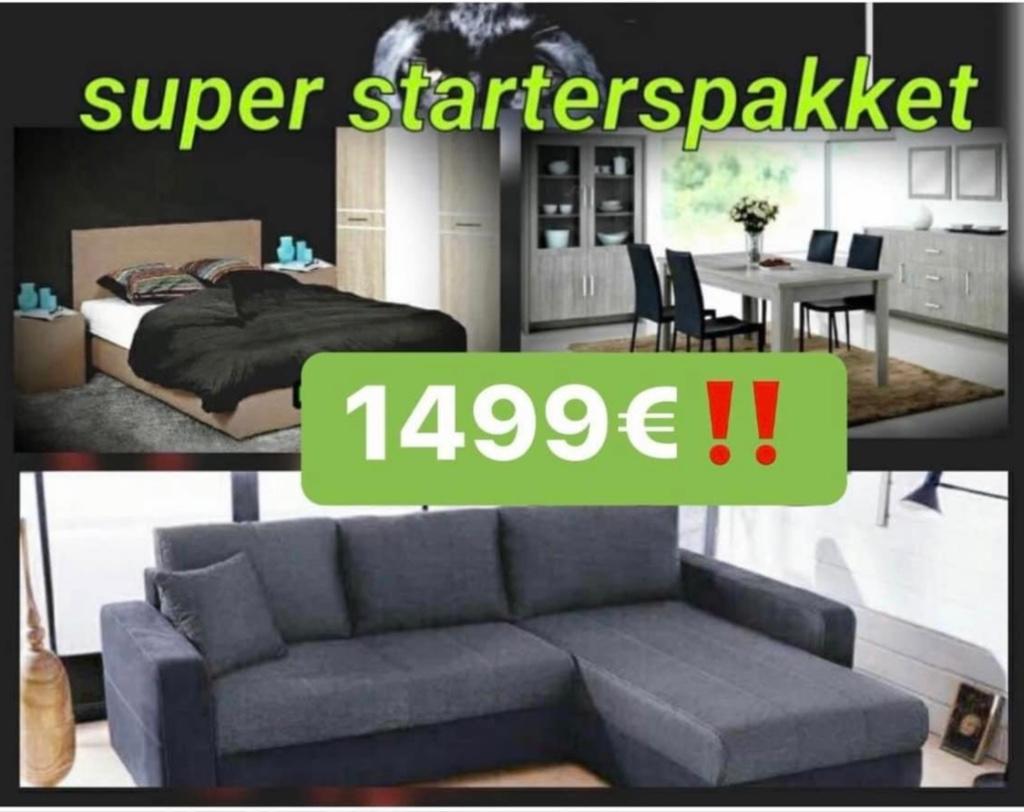 #PROMOTIE STARTERS #PAKKET #MEUBELEN #MEUBELS NU 999€, Ophalen of Verzenden