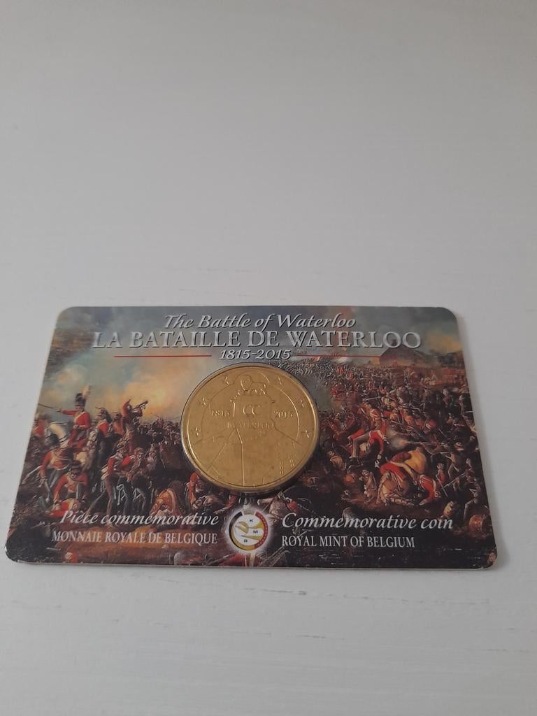 Coincard de slag bij waterloo 2015, Ophalen of Verzenden