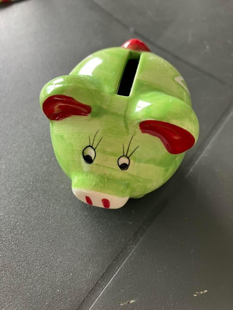 Figurine Mini tirelire en forme de cochon Ganda 5 cm, Collections, Enlèvement ou Envoi