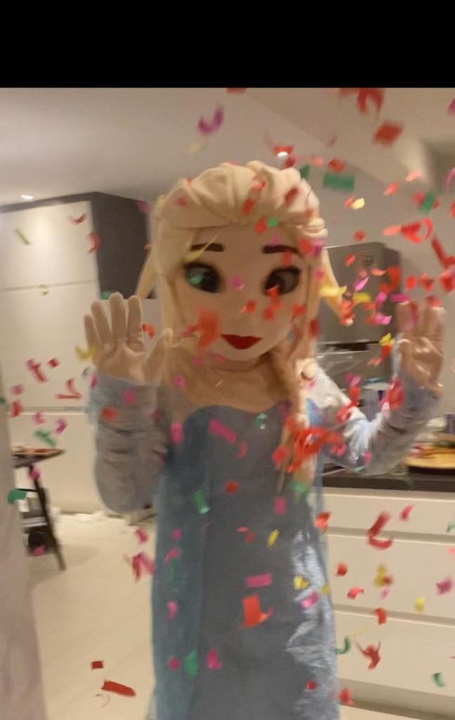 Elsa mascotte te huur, Hobby & Loisirs créatifs, Articles de fête, Utilisé, Costume, Enlèvement