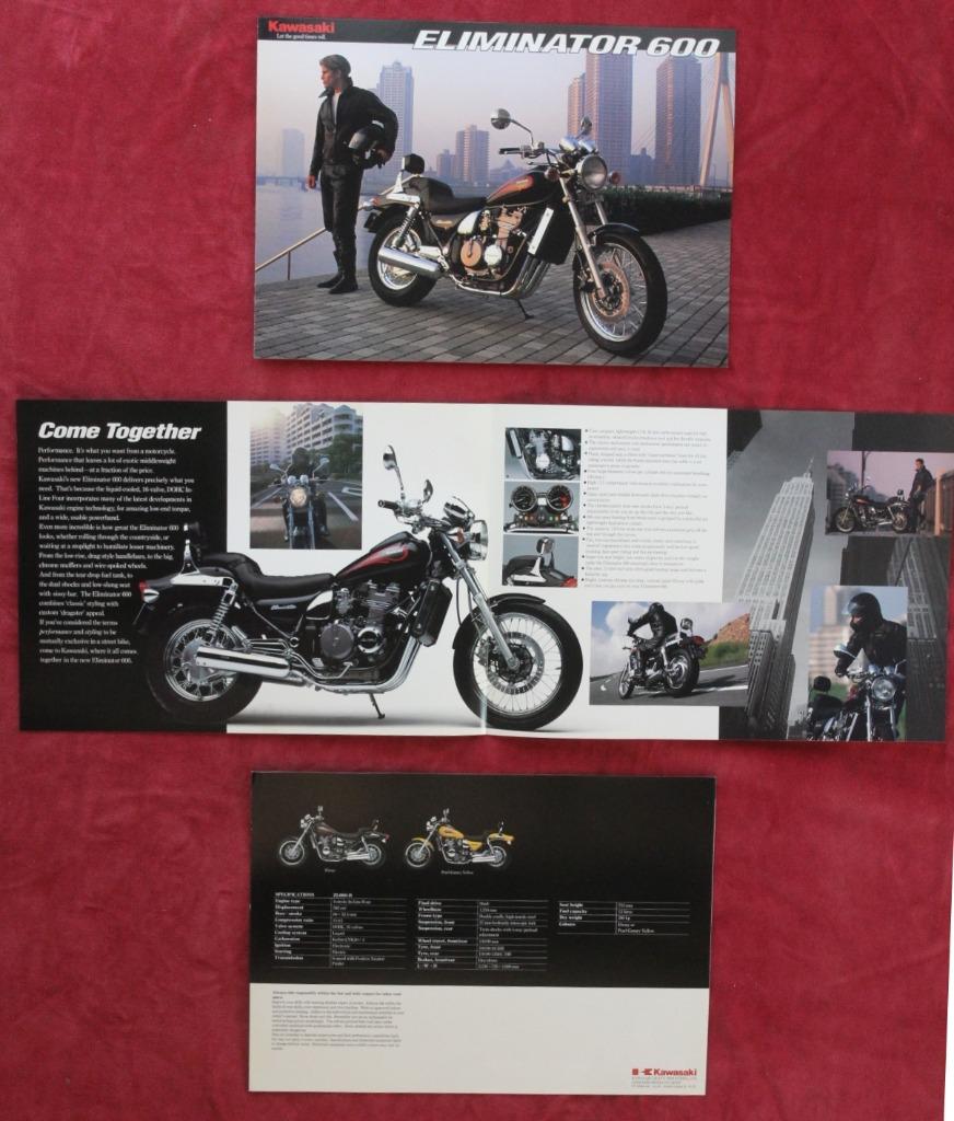 brochure originale. Kawasaki Eliminator 250cc ou 600cc, Enlèvement ou Envoi, Neuf, Marque ou Modèle