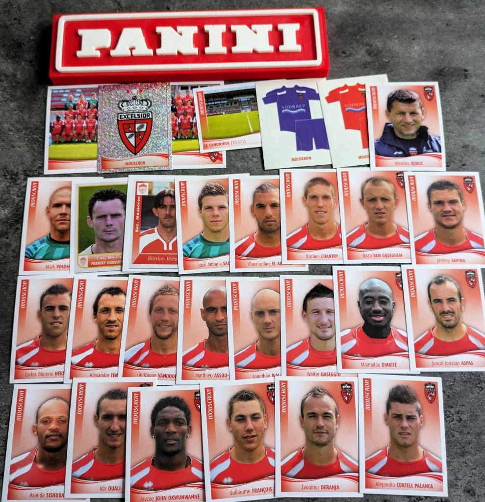 PANINI FOOTBALL 2010 29X STICKERS : EX.MOUSCRON, Verzenden, Nieuw