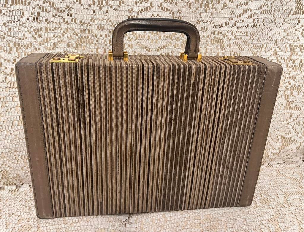 DELVAUX vintage geweven leren tas, Handtassen en Accessoires, Ophalen of Verzenden, Zo goed als nieuw, Leer