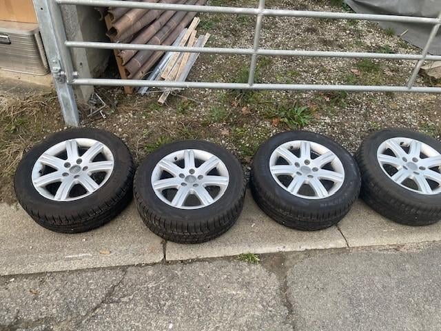 Winterbanden 225/55 R16 + velgen ET42 7Jx16, Ophalen, Gebruikt, Velg(en), 16 inch