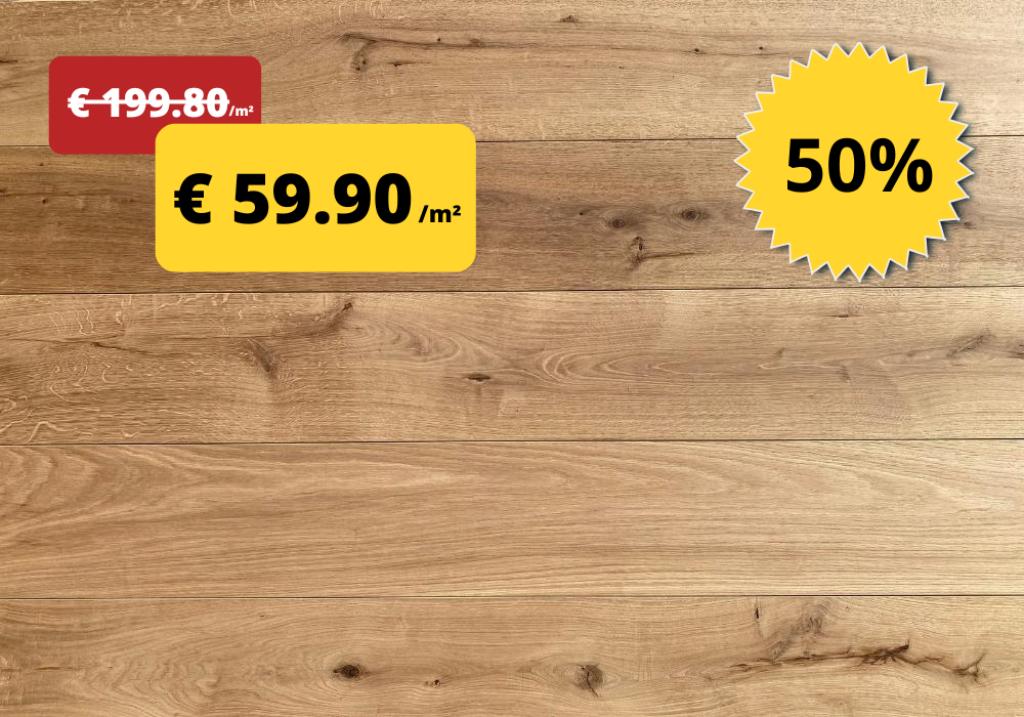 Parquet en chêne pour 59,90 €/m² TVA incluse - 50% DE RÉDUCT, Neuf, Parquet, Enlèvement, 150 cm ou plus