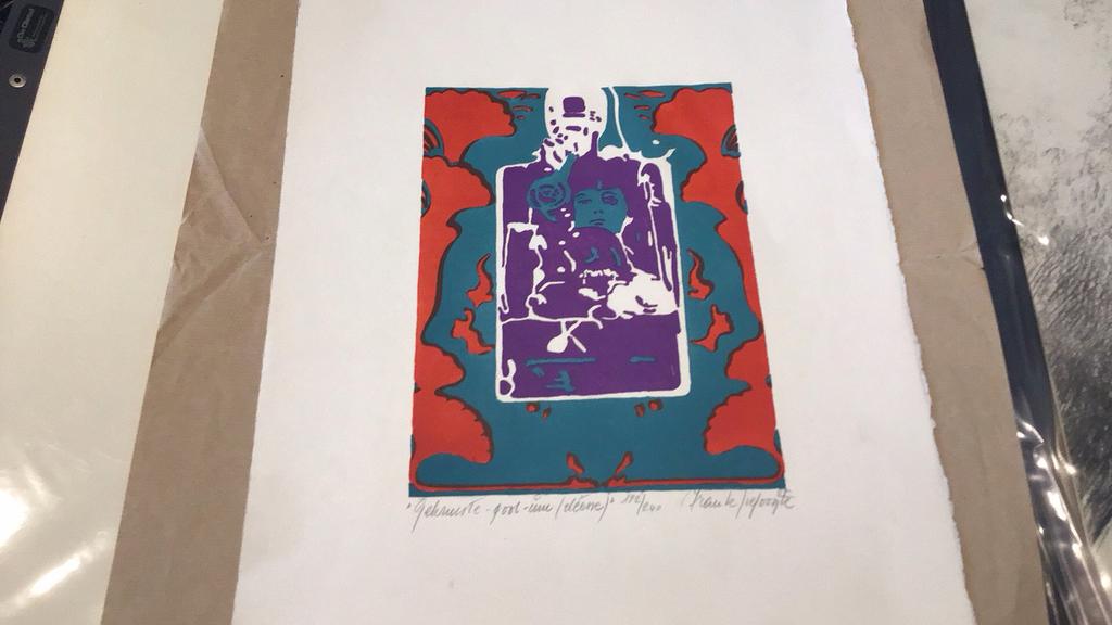 Zeefdruk Frank Liefhooghe, Antiek en Kunst, Ophalen of Verzenden