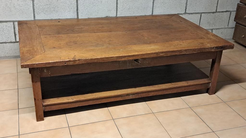 Table basse ancienne, Enlèvement