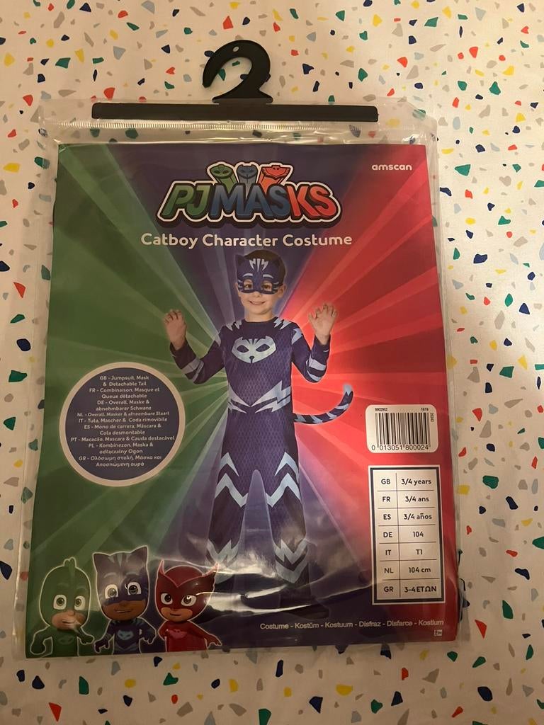 Déguisement pyjamask yoyo 3/4 ans, Enlèvement ou Envoi, Comme neuf