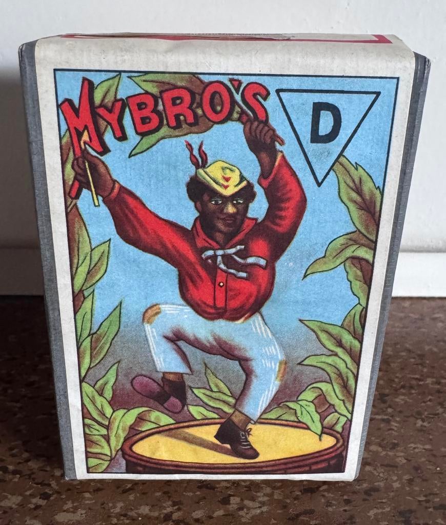 Oud antiek Pakje etalage tabak Mybro’s Herenthals, Verzamelen, Ophalen, Zo goed als nieuw, Tabaksdoos of Verpakking