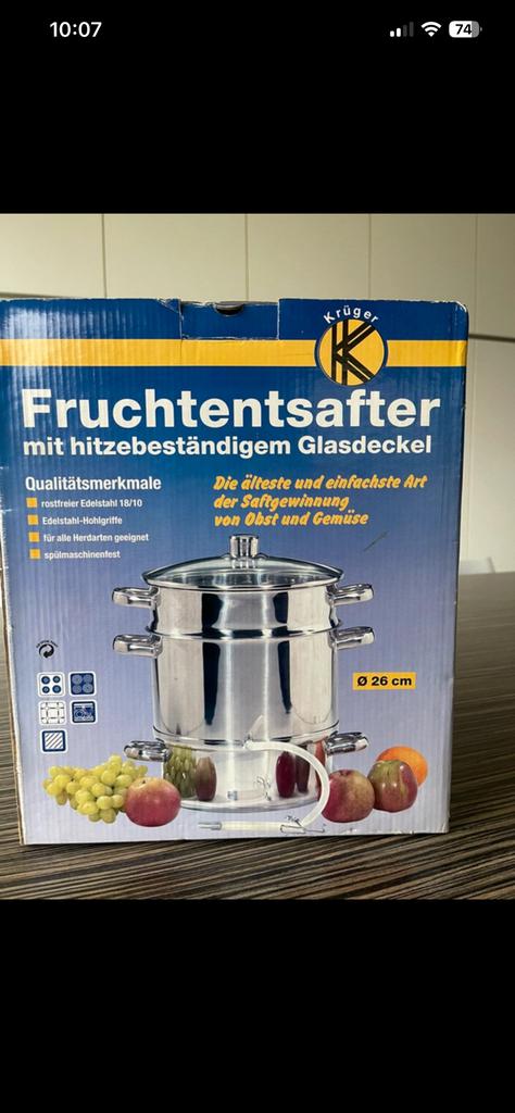 Fruchtensafter - kooppot voor sappen, confituur, siropen…, Ophalen of Verzenden, Gebruikt, Kookpan of Snelkookpan