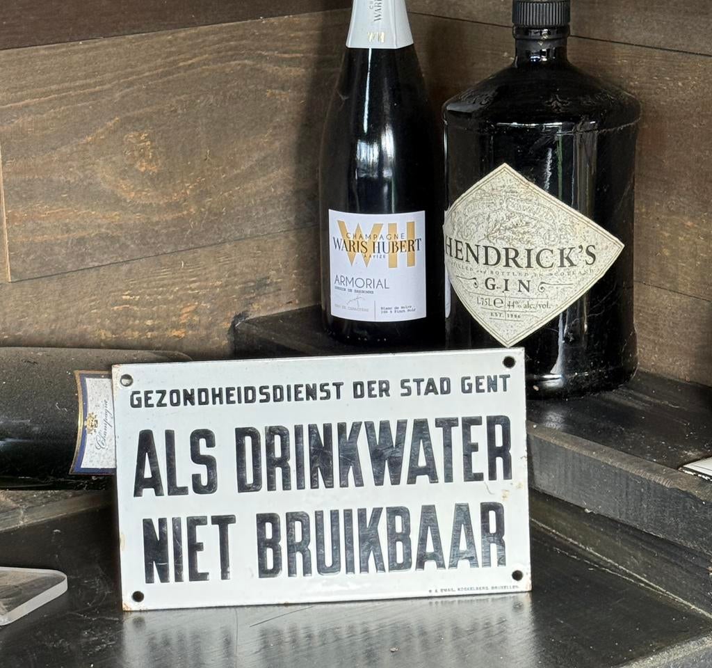 Emaille bord Gent, Verzamelen, Ophalen of Verzenden, Zo goed als nieuw