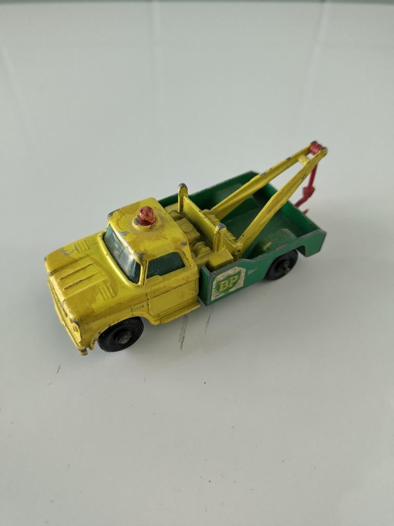 Vintage Matchbox Wreck Truck BP AFHALING LEES BESCHRIJVING, Ophalen, Gebruikt, Auto, Lesney