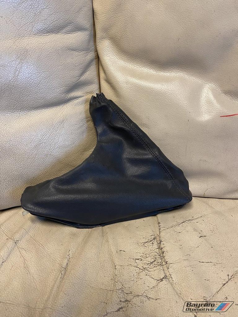 Bmw E34 handrempookhoes leder blauw handrem hoes E32 5-serie, Gebruikt, -, -, Ophalen of Verzenden