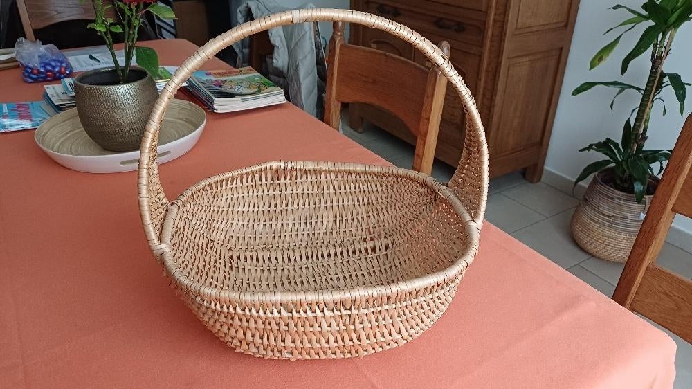 Panier en osier, Maison & Meubles, Enlèvement ou Envoi, Osier, Comme neuf, Panier