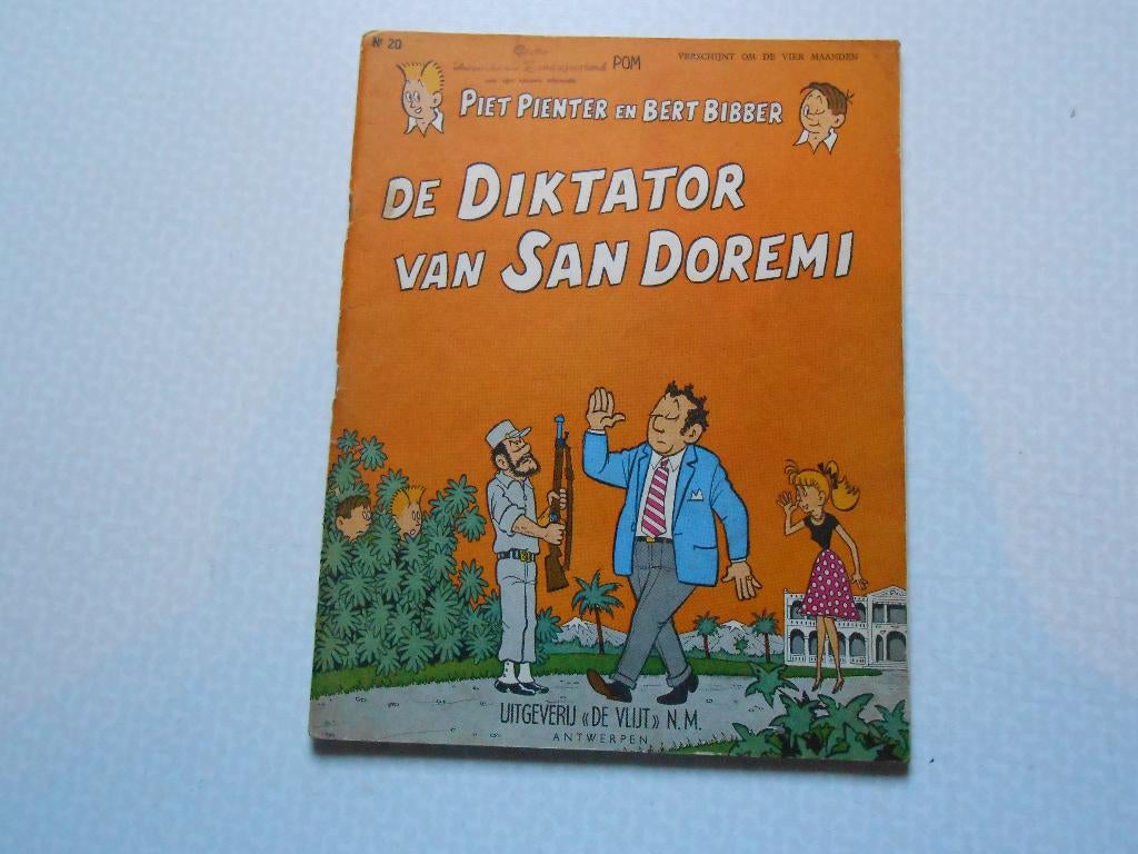 piet pienter en bert bibber 20 De diktator van San Doremi, Boeken, Stripverhalen, Gelezen, Eén stripboek, Ophalen of Verzenden