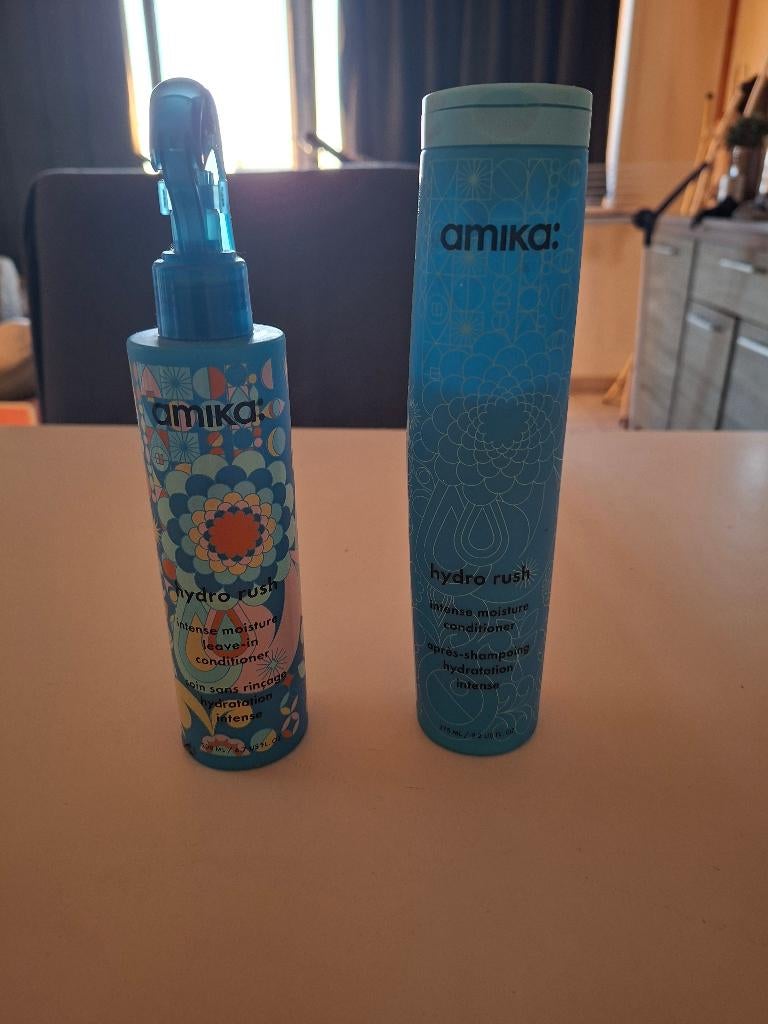 shampoo en leave in conditioner merk Amika, Ophalen of Verzenden, Gebruikt, Shampoo of Conditioner