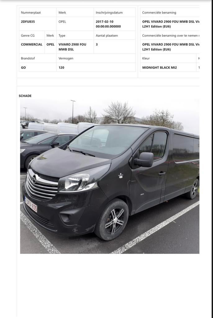 Opel vivaro L2 2017 euro 6, Auto's, Voorwielaandrijving, Stof, Vivaro, Euro 6