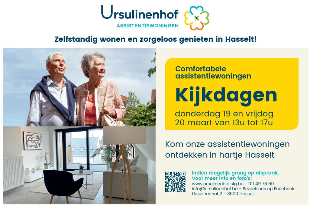 Assistentiewoningen URSULINENHOF - verschillende prijsklasse, Immo, Appartementen en Studio's te huur, Hasselt