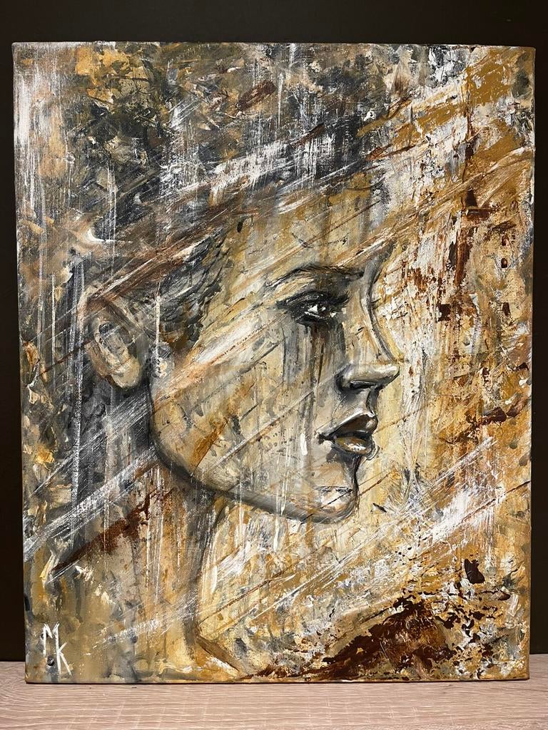 Origineel schilderij Mk Art, Ophalen of Verzenden